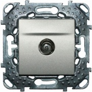 Розетка телевизионная  TV оконечная SE Unica Top, алюминий