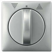 Накладка для кнопочных выключателей рольставней System Design Merten сталь