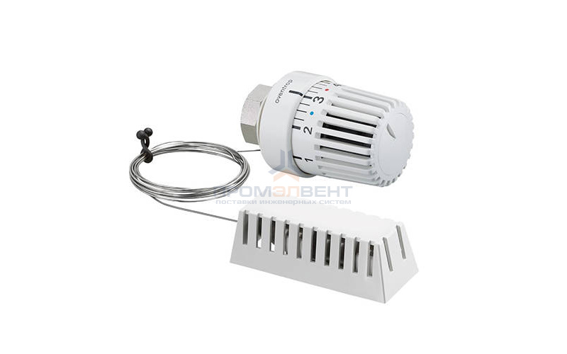 Головка термостатическая Oventrop Uni LH - M30x1.5 (7-28°C, с выносным датчиком 2 м., цвет  белый)