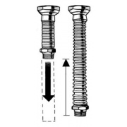 Удлинитель трубный из нержавеющей стали Meibes Inoflexi Ду16 (3/4" x 1/2") 80-160 мм