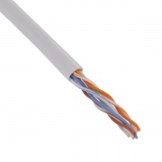 Кабель ITK витая пара U/UTP кат.5E 4x2х24AWG solid LSZH серый [бухта 305м]