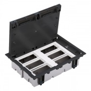 Люк Simon SF670-14 на 6 S-модулей (12 модулей 45х45мм), 210х300мм, глубина 70-100мм, графит