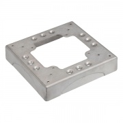 Цоколь для соединен напольного кабель-канала с 4-мя перфорациями 85x18мм, алюминий