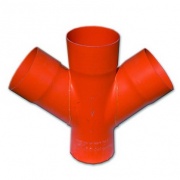 Соединение для четырех двустенных труб,45°, полипропилен, д.200 мм DKC