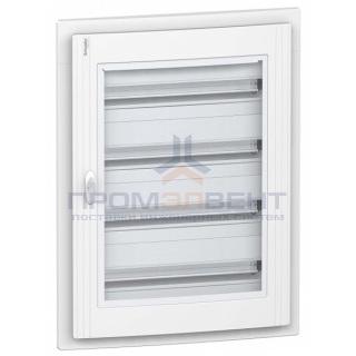 Щит встраиваемый Schneider Electric Pragma (4х24) 96 модулей с прозрачной дверью с клемниками N+PE