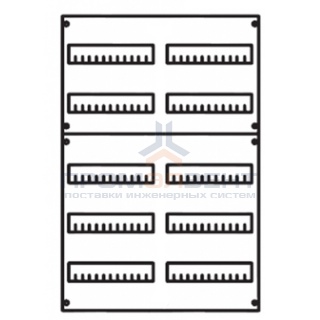 Панель под установку модульных устройств 2ряда/5 рейки высота 750 мм