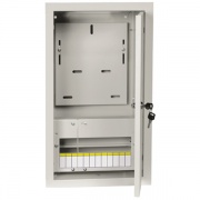 Щит металлический ЩУРв-3/12зо-1 36 УХЛ3 IP30 на 3-фазный счетчик и 12 модулей встраиваемый ИЭК